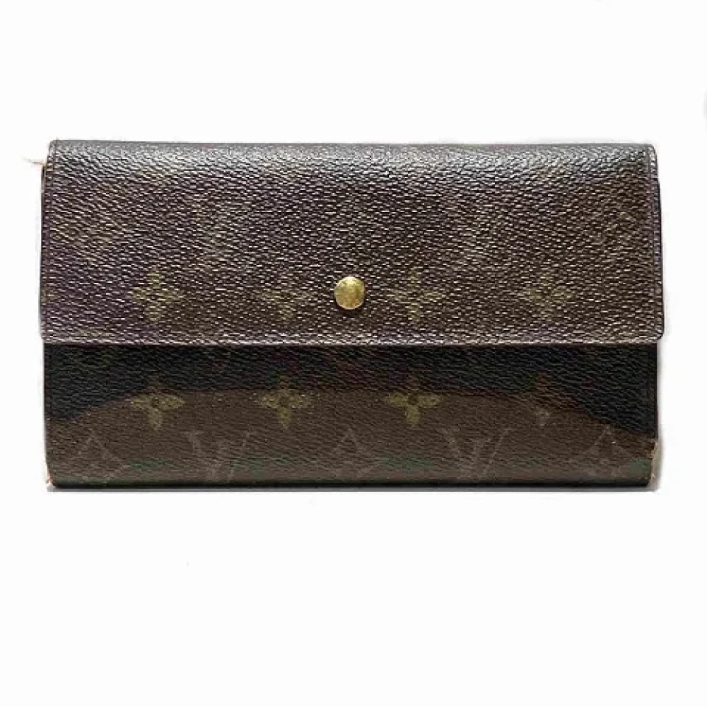 Louis Vuitton Vintage Pre-owned Canvas wallets Brown Heren
