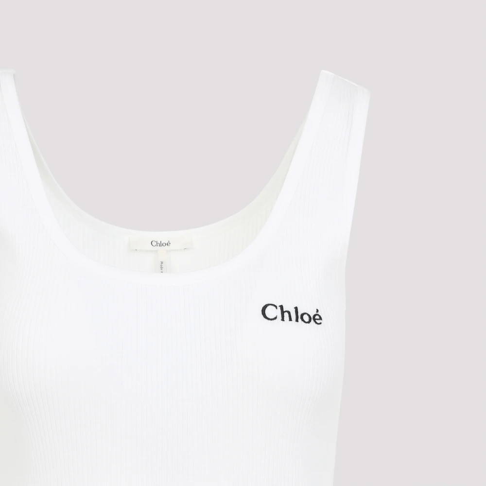 Chloé Witte Topkleding voor Vrouwen White Dames