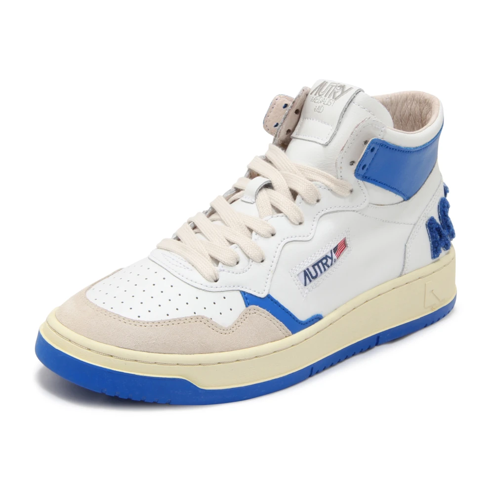 Autry Medalist Mid Vintage Effect Schoenen Heren Schoenen Wit