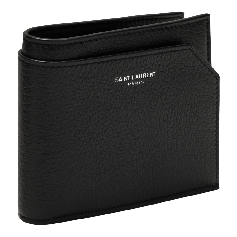 Saint Laurent Horizontale Portefeuilles en Kaarthouders Black Heren