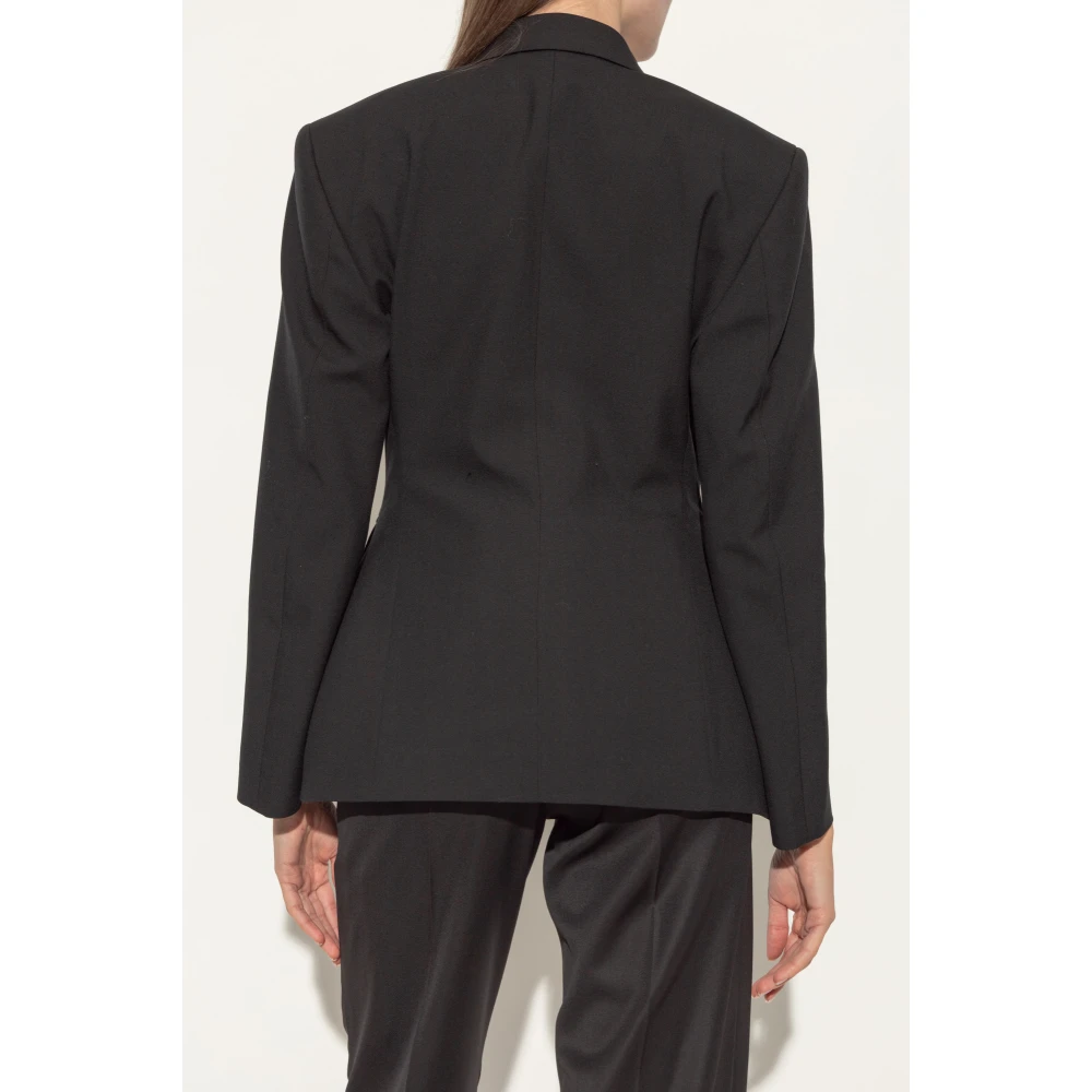 Balenciaga Blazer met open revers Black Dames