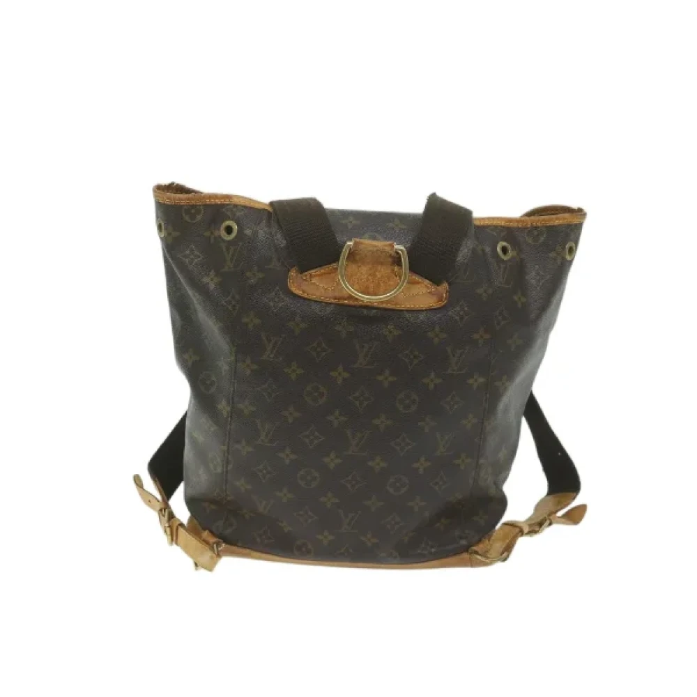 Louis Vuitton Vintage Pre-owned Canvas backpacks Brown Dames