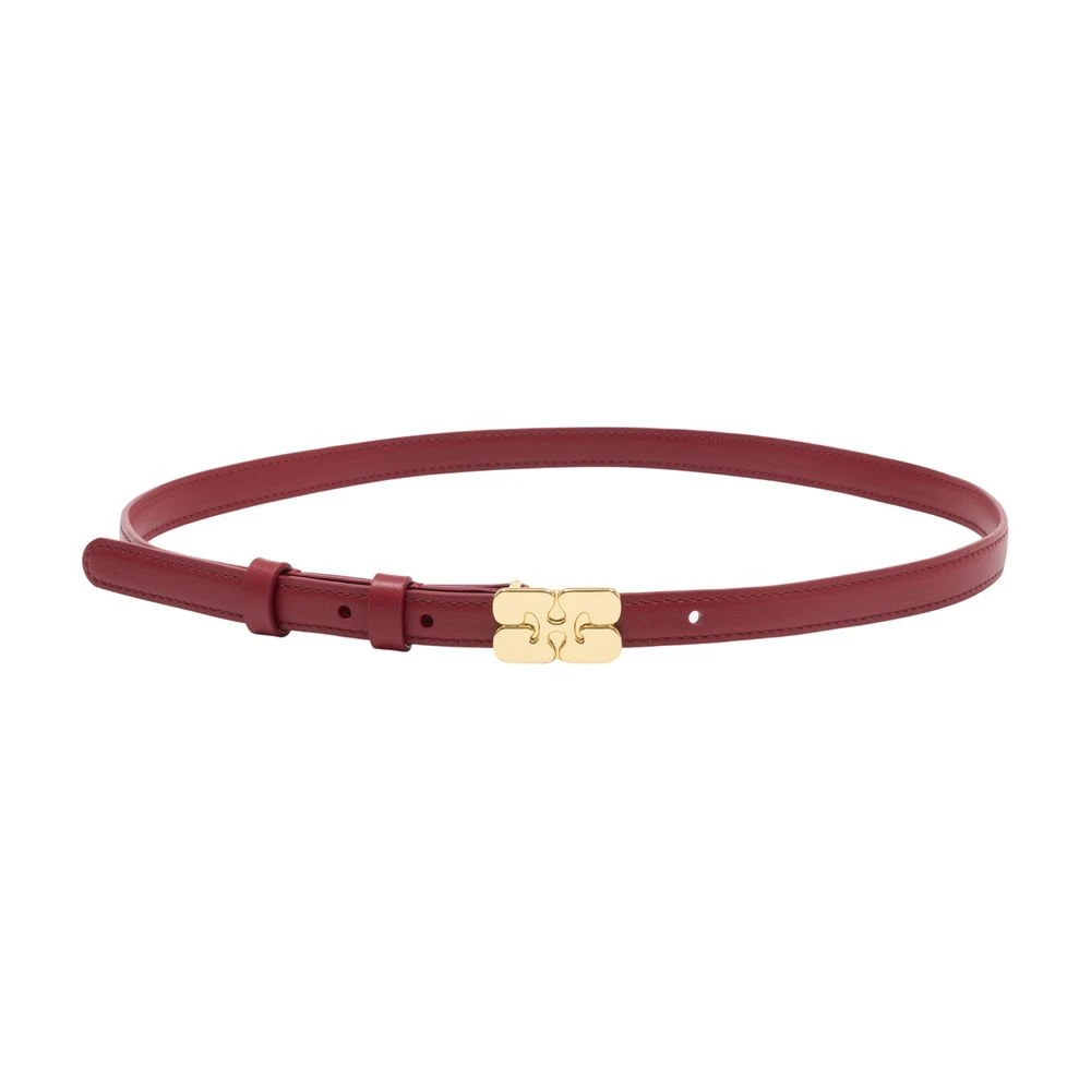 Ganni Women's Red Kat Small Belt
