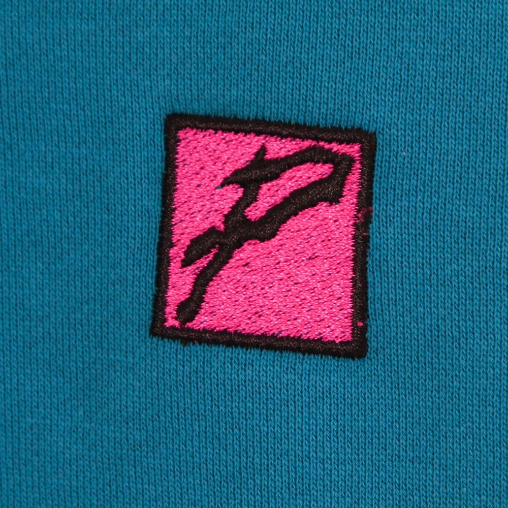 Propaganda Turquoise Crewneck Sweatshirt met Snake Logo Blue Heren