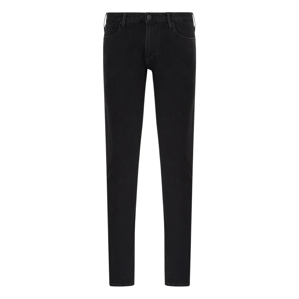 Emporio Armani Zwarte Jeans voor Stijlvolle Look Black Heren