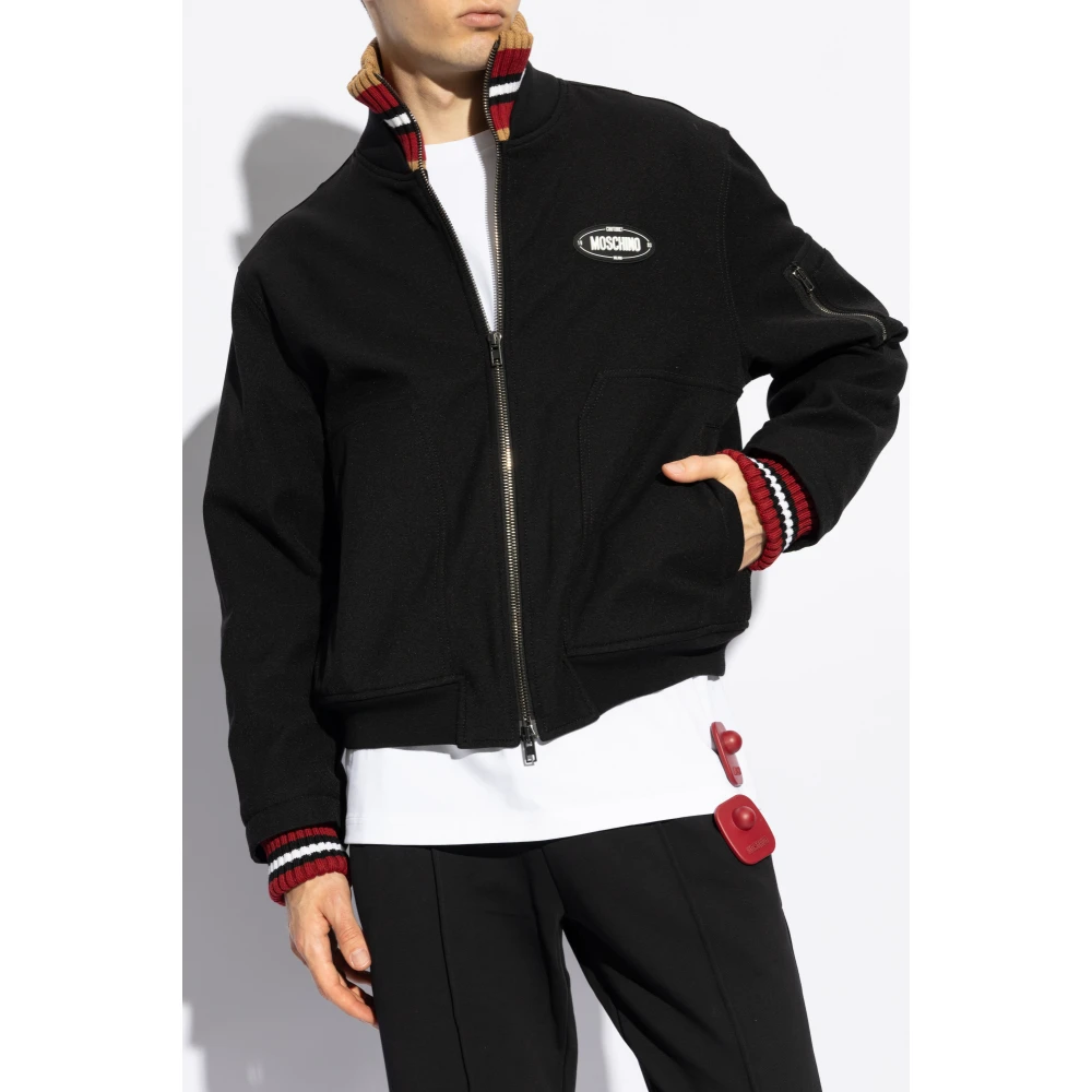 Moschino Jas met kraag Black Heren