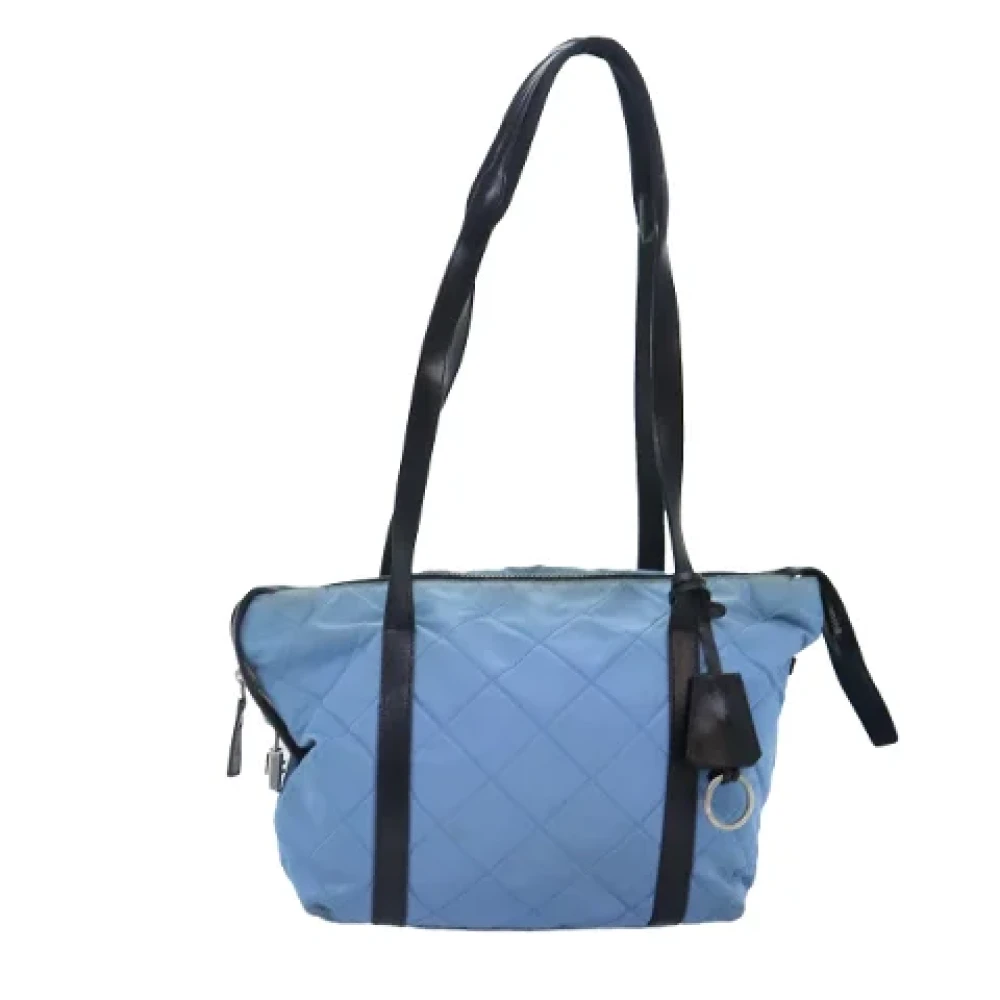 Prada Vintage Pre-owned Nylon prada-bags Blue Dames
