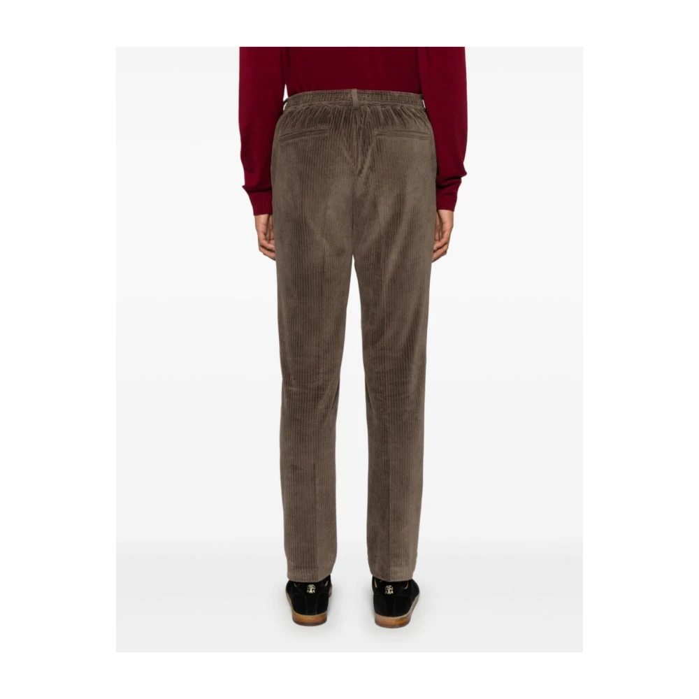 Circolo 1901 Bruine Corduroy Broek Trekkoord Taille Brown Heren