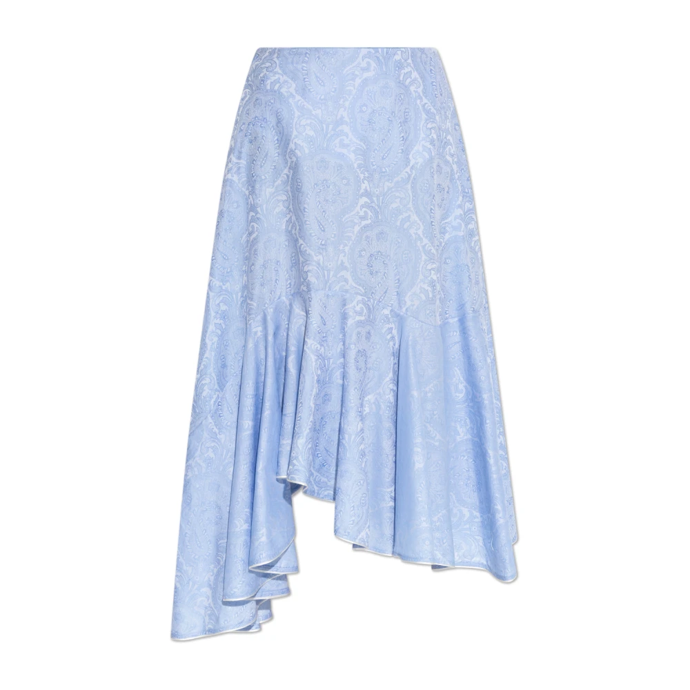ETRO Katoenen rok met decoratief patroon Blue Dames
