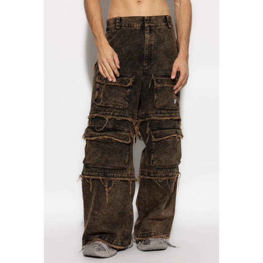 Misbhv Wijde jeans Brown Heren