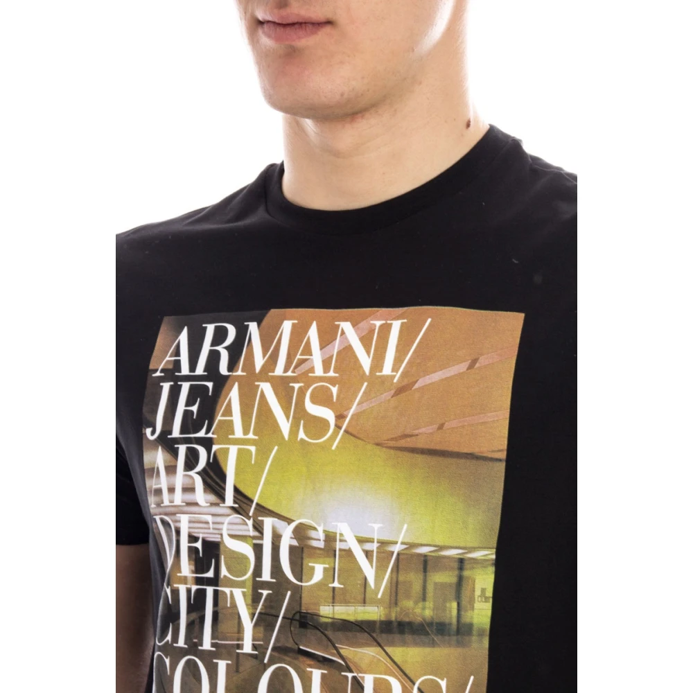 Armani Jeans Sweatshirts Black Heren