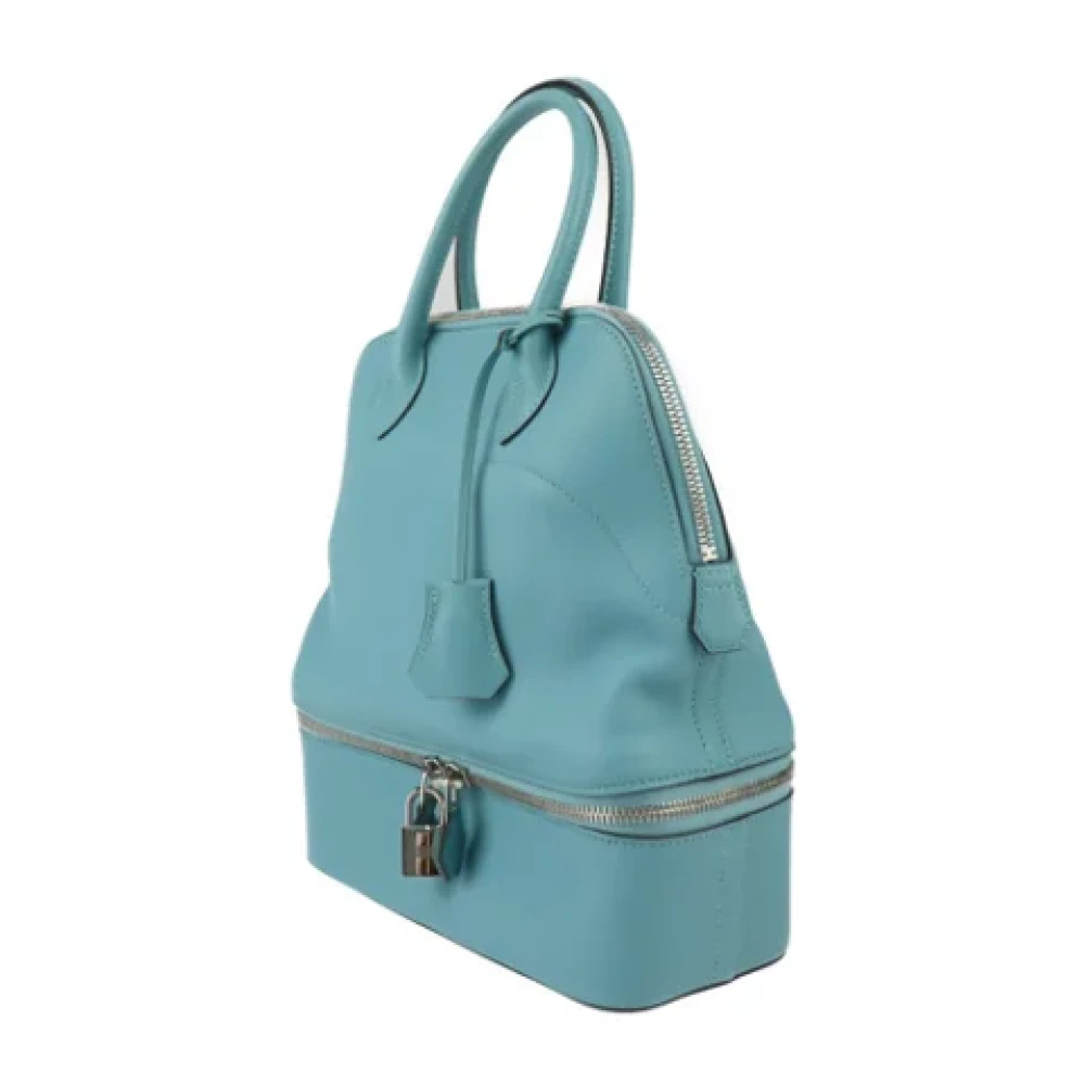 Hermès Vintage Pre-owned Leather handbags Blue Dames