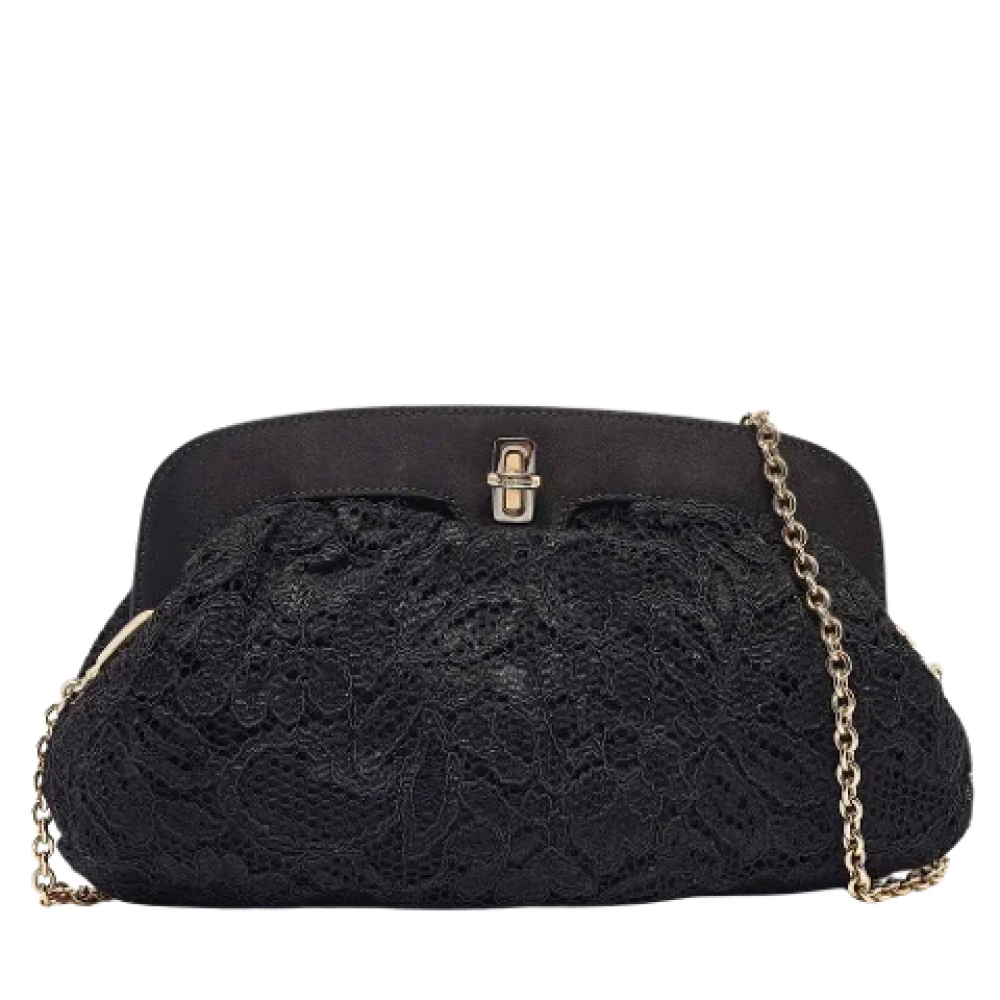 Dolce & Gabbana Pre-owned Lace clutches Black Dames