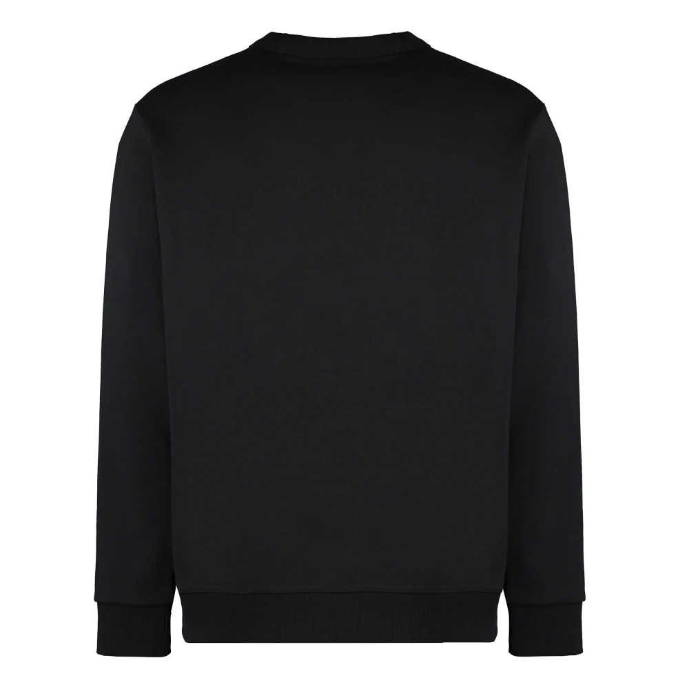 Burberry Katoenen Crew-Neck Sweatshirt Black Heren