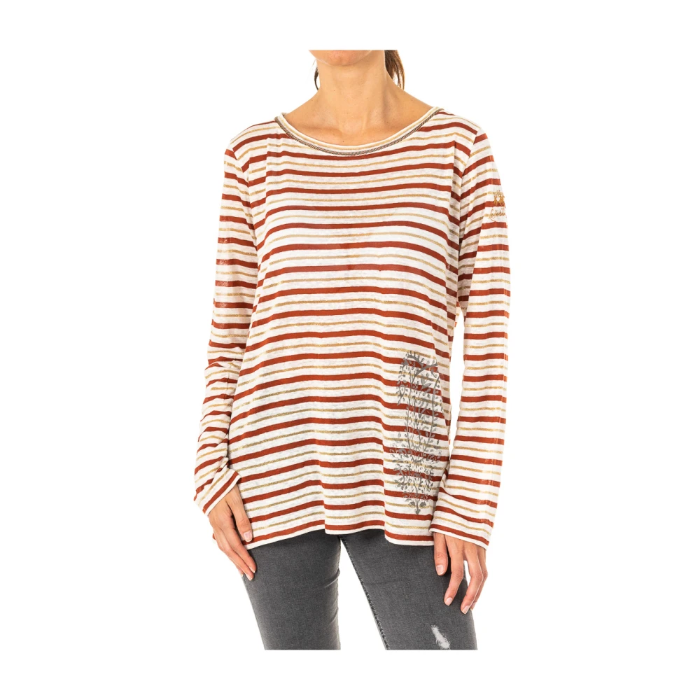 La Martina Women's Striped Long Sleeve T-Shirt
