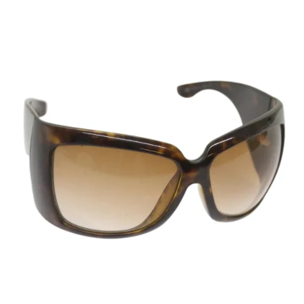 Gucci Vintage Pre-owned Fabric sunglasses Brown Dames