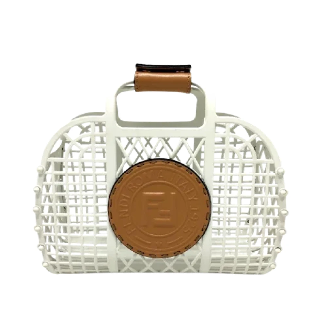 Fendi Vintage Pre-owned Canvas fendi-bags White Dames