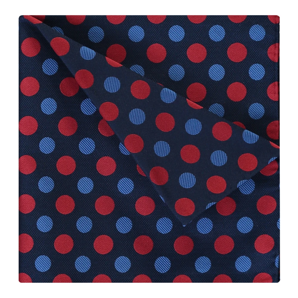 Emporio Armani Zijden zakdoek met polka-dot Multicolor Heren