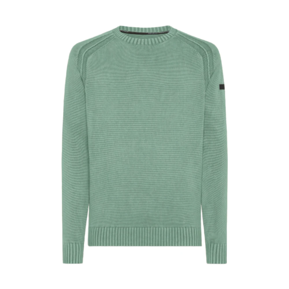 RRD Cotton Techno Wash Ronde Gebreide Trui Green Heren