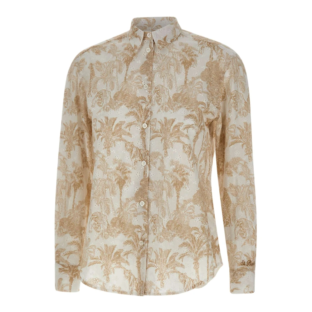 Mc2 Saint Barth Beige Shirts, Female, S, Meredith Shirt