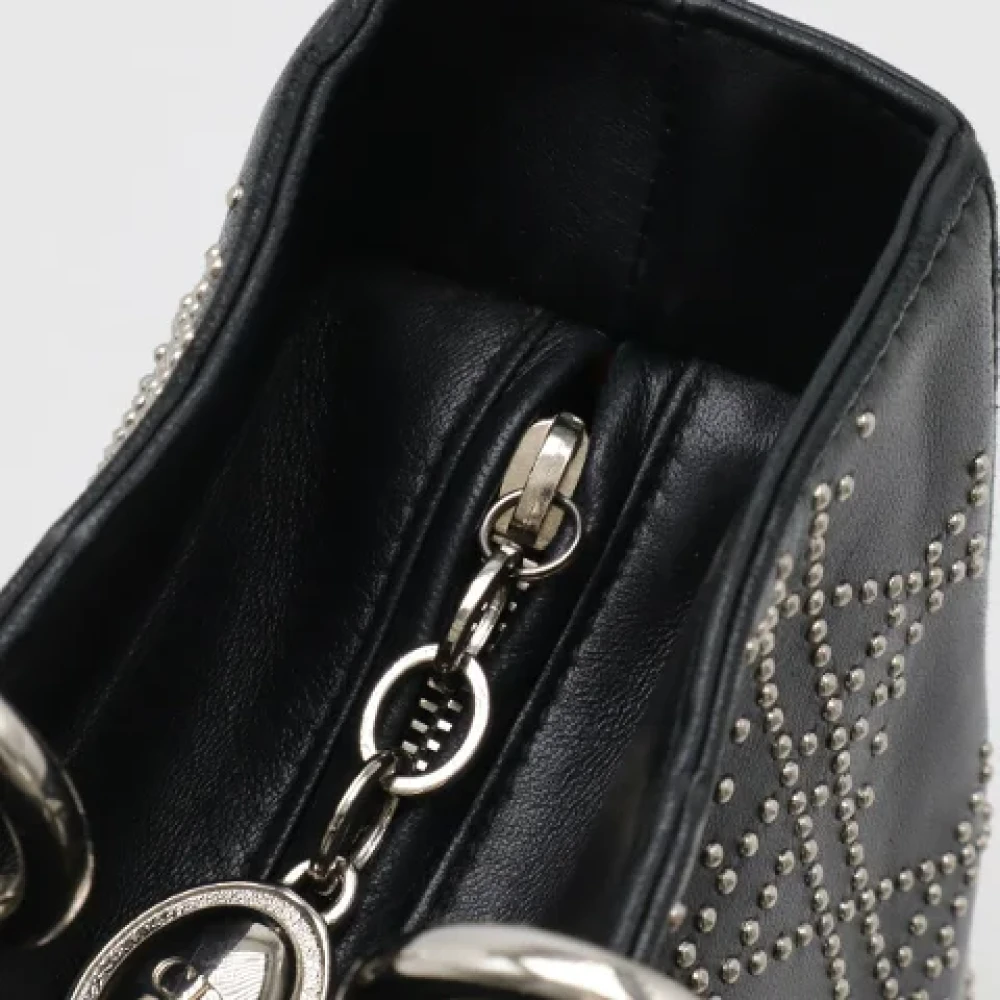 Dior Vintage Pre-owned Leather dior-bags Black Dames