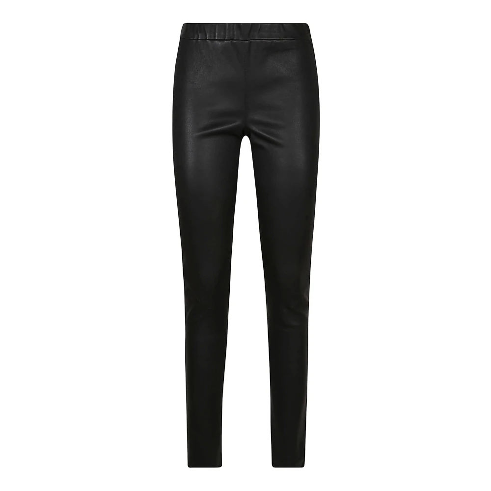 Arma Leren Zwarte Broek Black Dames