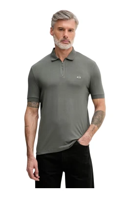 Regular Fit Logo Zippered Polo