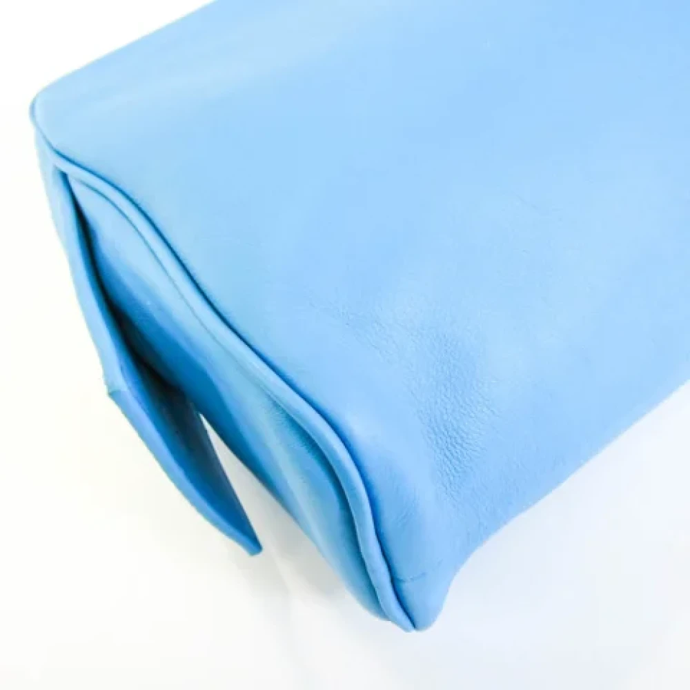 Bottega Veneta Vintage Pre-owned Leather clutches Blue Dames