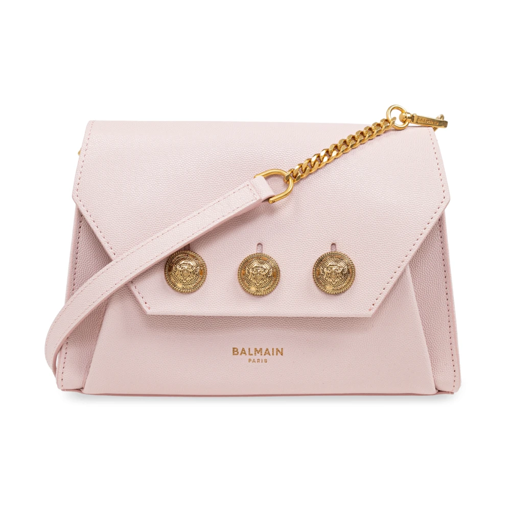 Balmain Embleme Flap schoudertas Pink Dames