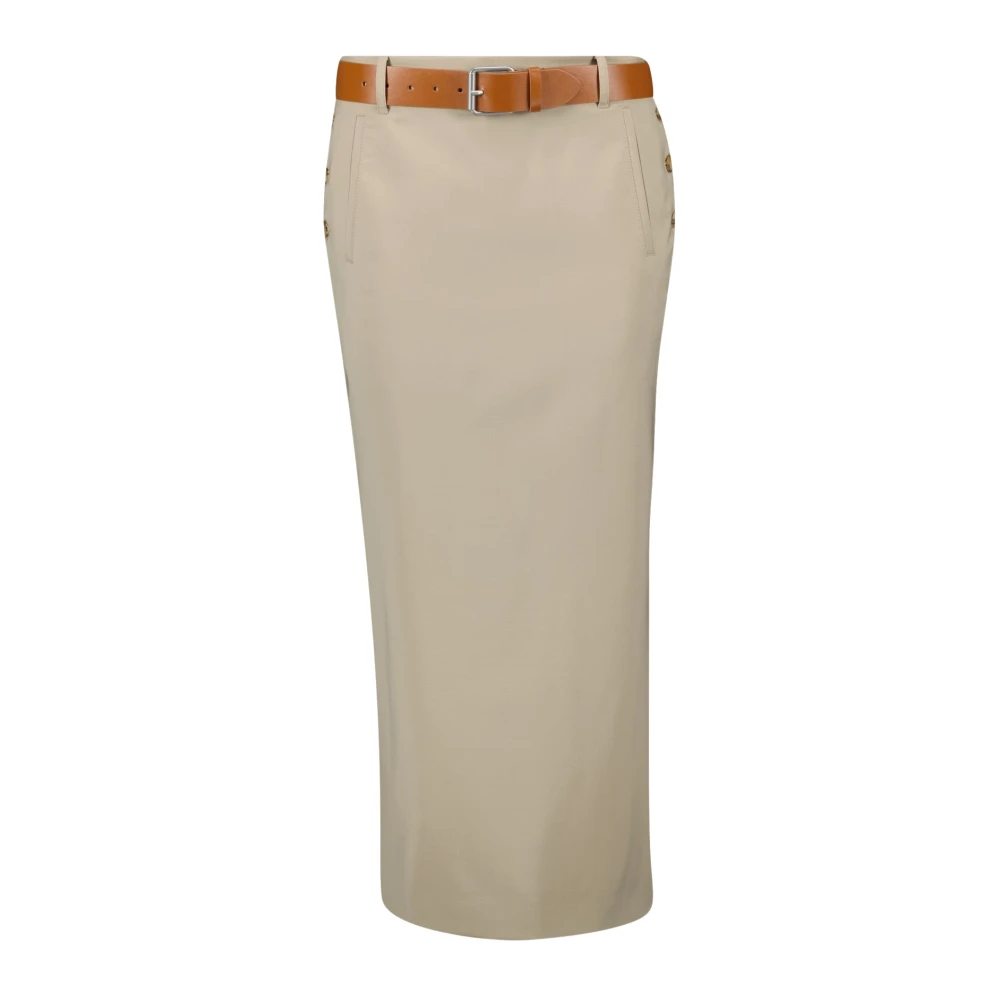 Moschino Beige Pencil Rok Lente-Zomer 2025 Beige Dames