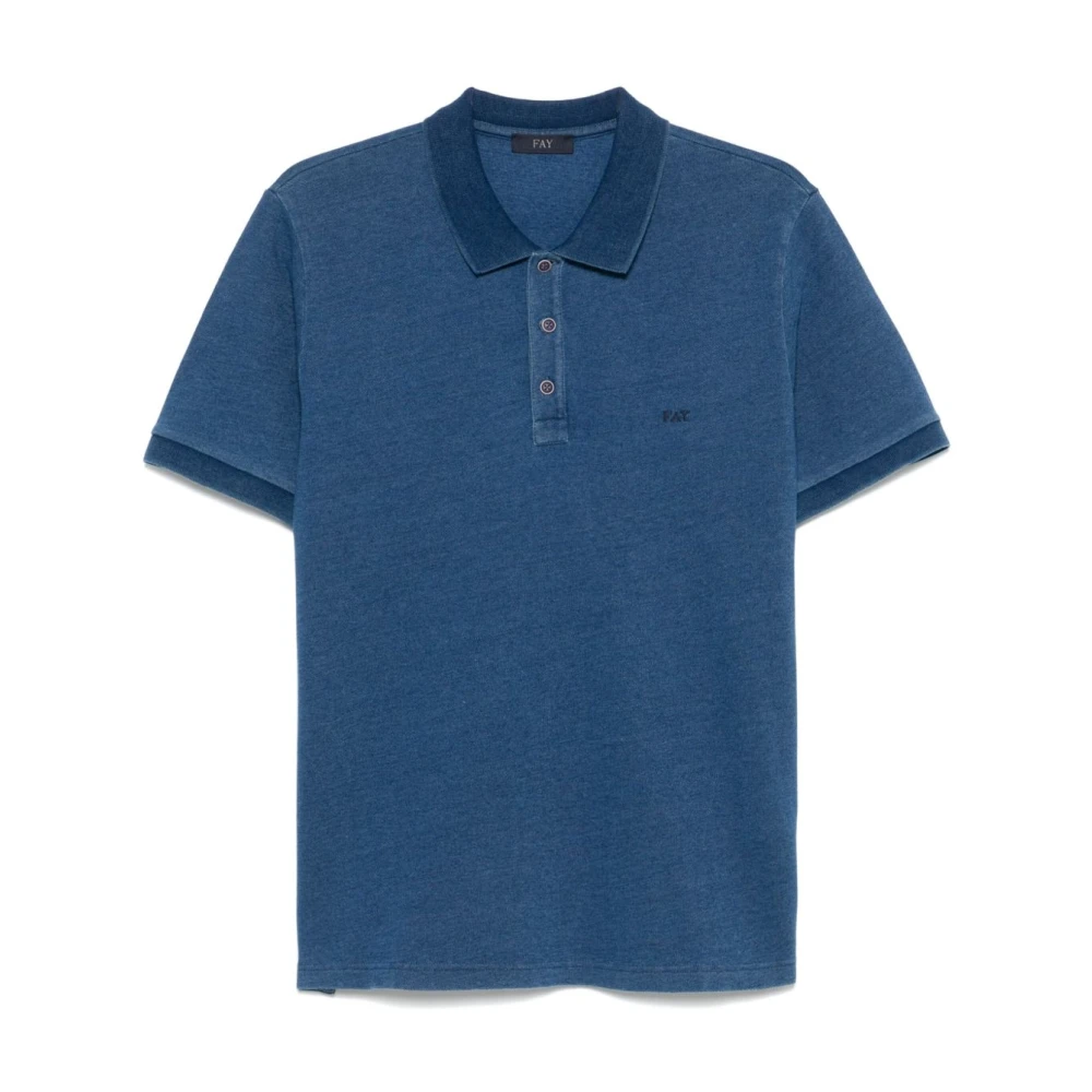 Fay - Tops > Polo Shirts - Blue - Fay - Modalova