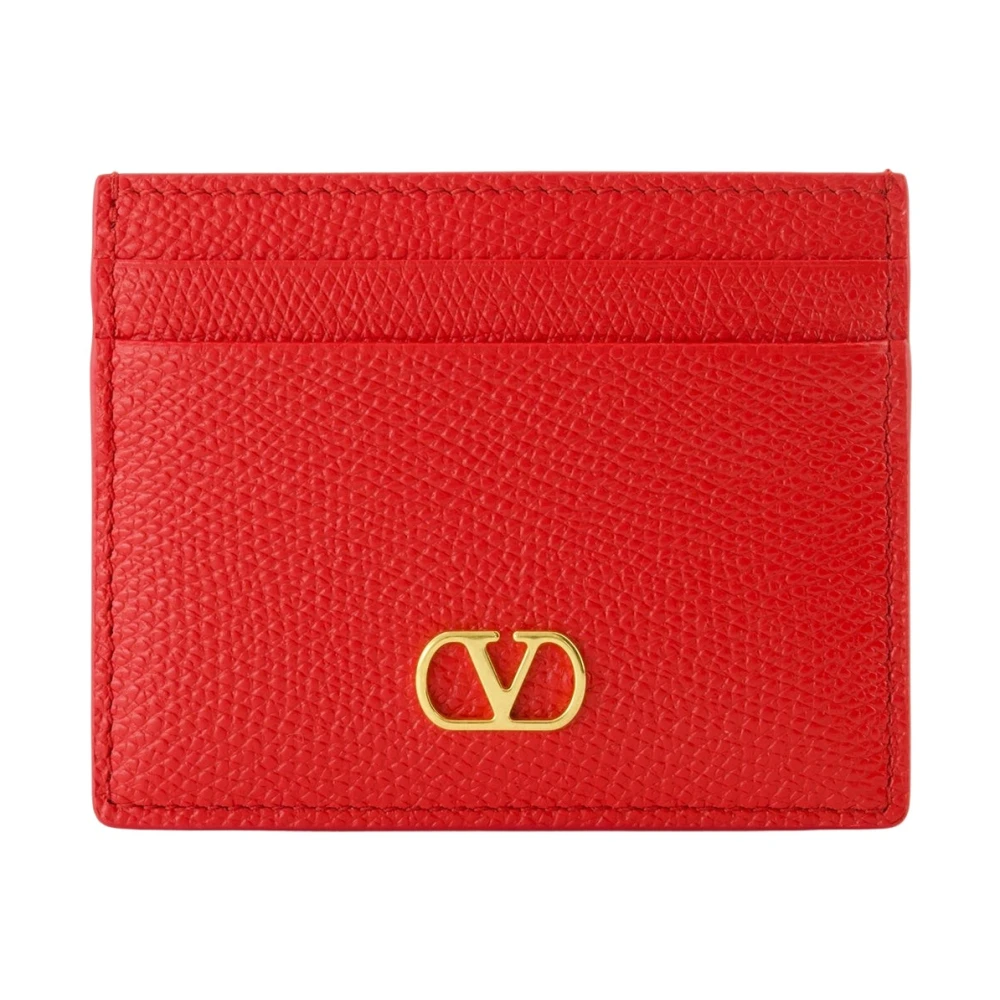Valentino Garavani Wallets & Cardholders, Female, One Size, Vlogo Signature Cardholder Red
