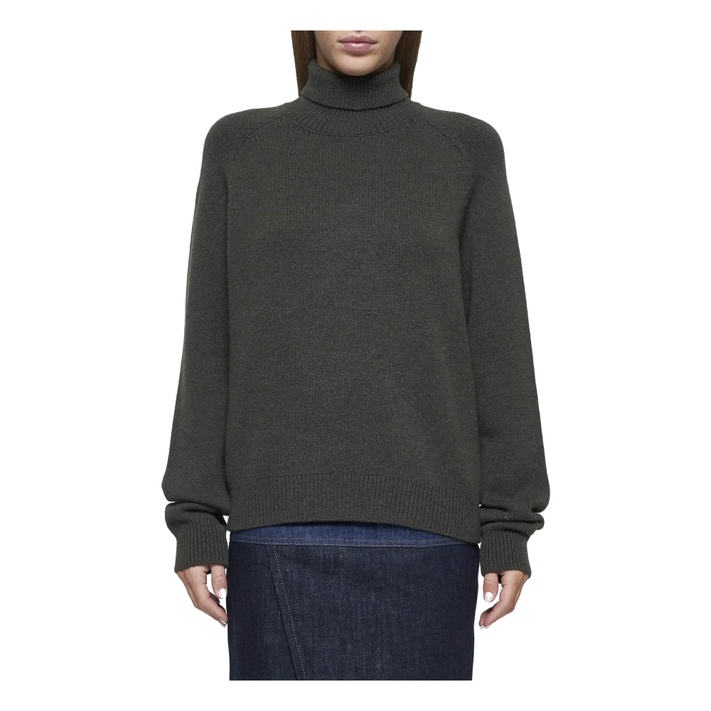 Fendi Donkergroene Cashmere Coltrui Sweater Green Dames