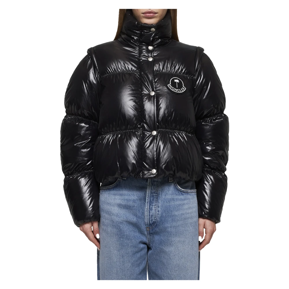 Moncler Zwarte Winterjassen Black Dames