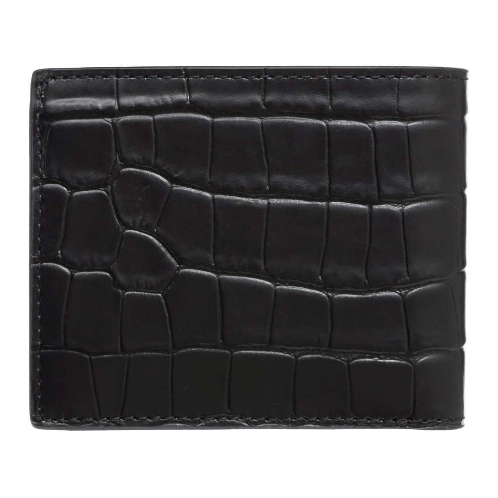 Michael Kors Klassieke Portemonnee met Logo en Kaartsleuven Black Heren