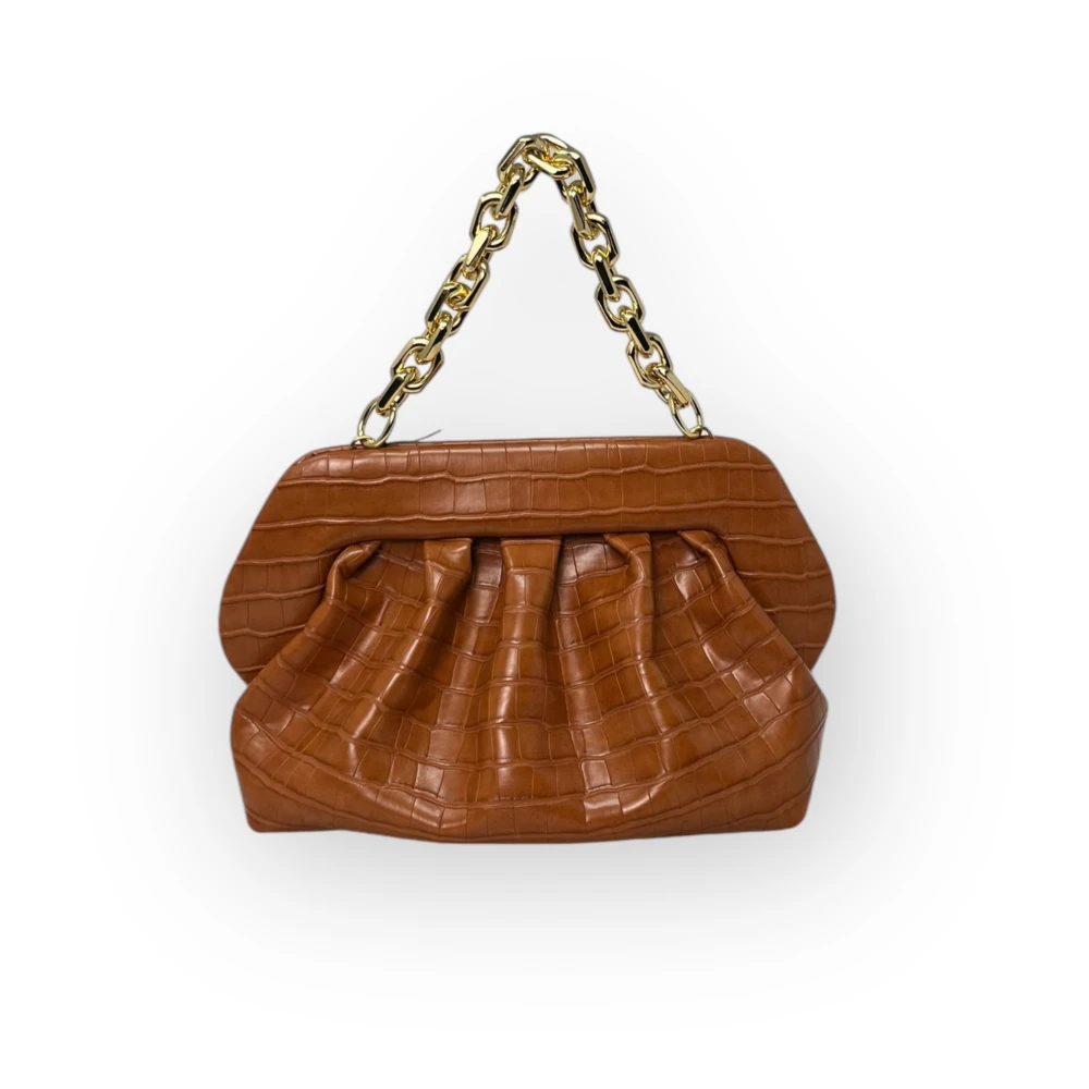 THEMOIRè Croco Mini Tas Brown Dames