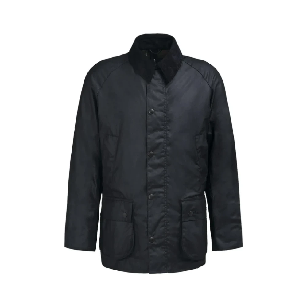 Barbour Zwarte Gewaxte Katoenen Winterjas Black Heren