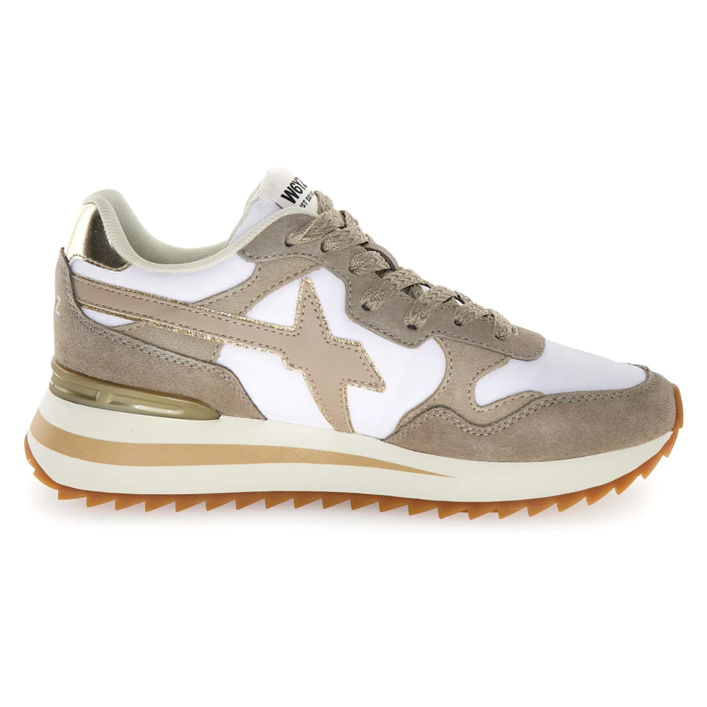 W6yz Women's Beige Trainers - Sneakers - 7 Uk - Shoes