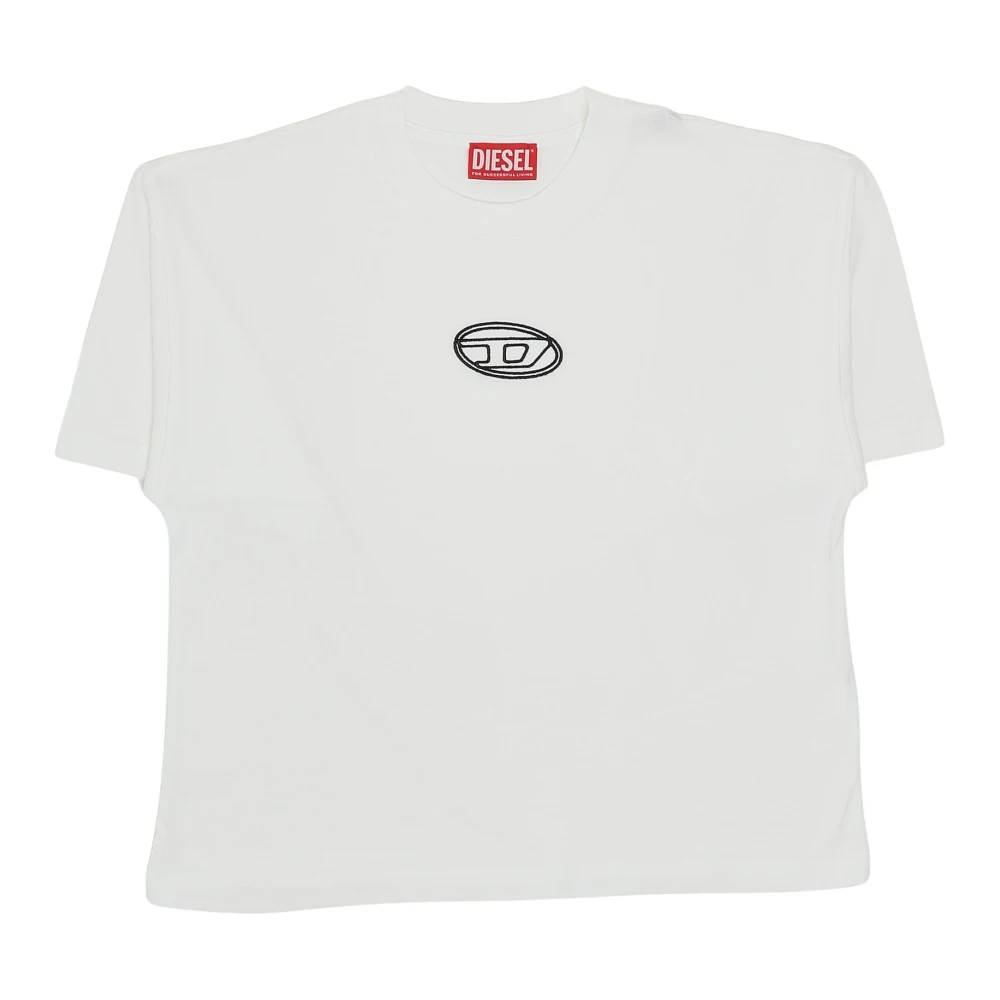 Diesel Girls White Kids Short Sleeve T-Shirts, 4 Y, Tixan T-Shirt