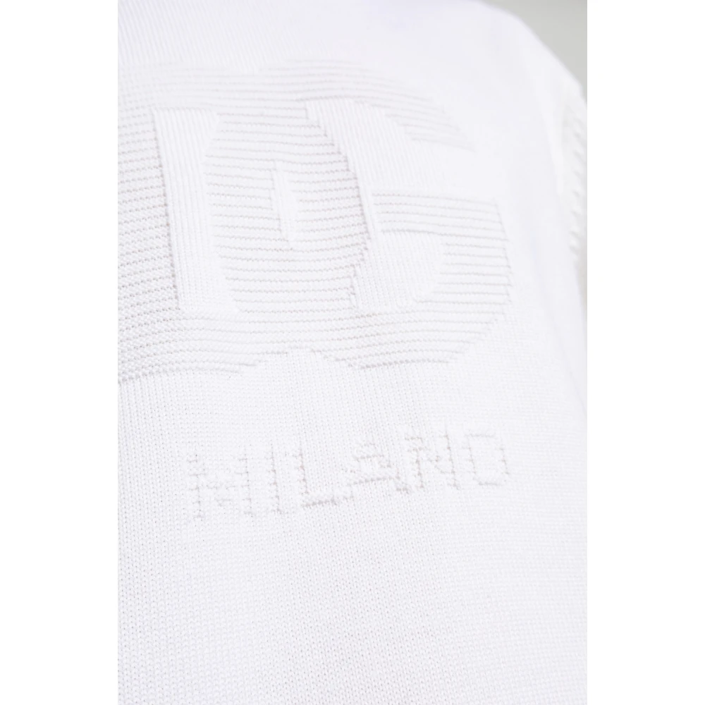 Dolce & Gabbana Trui met geborduurd logo White Heren
