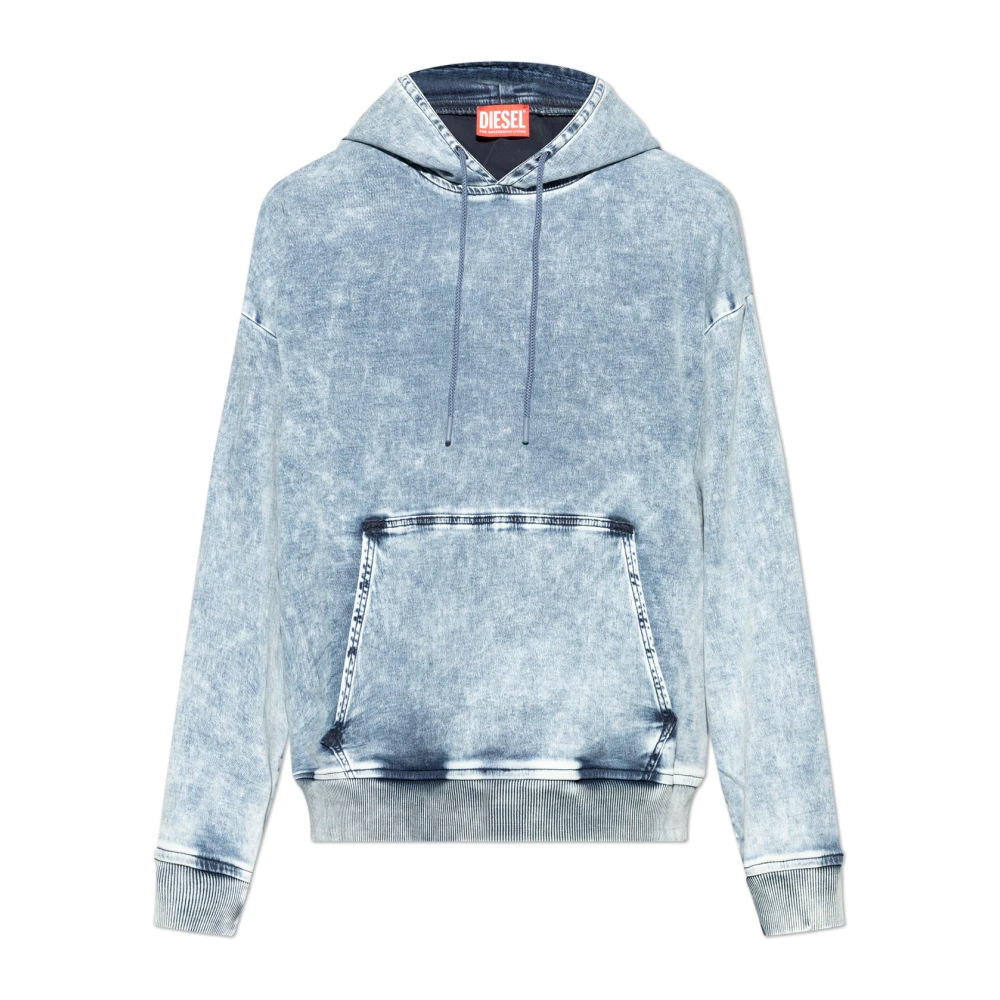 Diesel Sweatshirt `D-Um-Rib-S2` Blue Heren