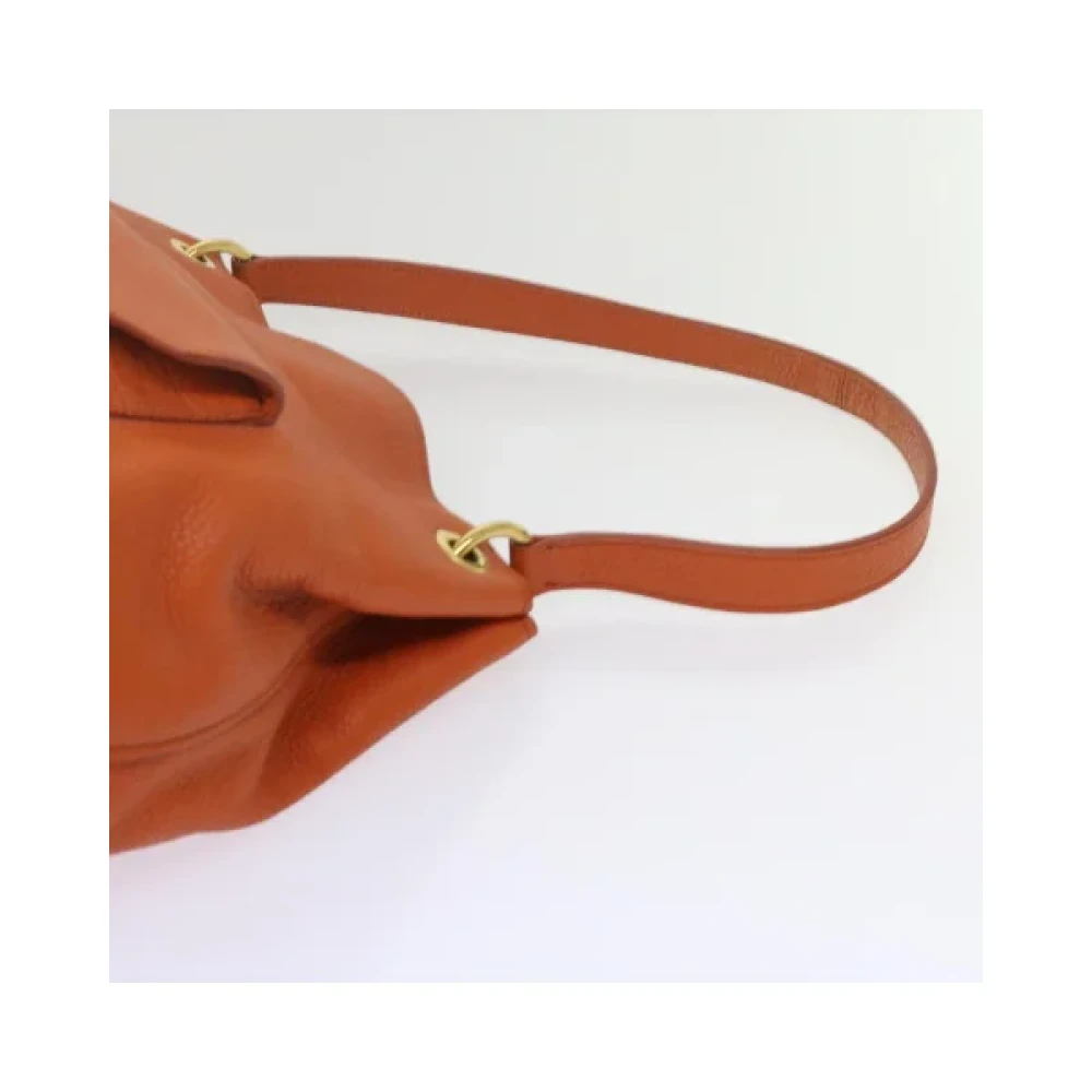 Miu Pre-owned Leather shoulder-bags Orange Dames