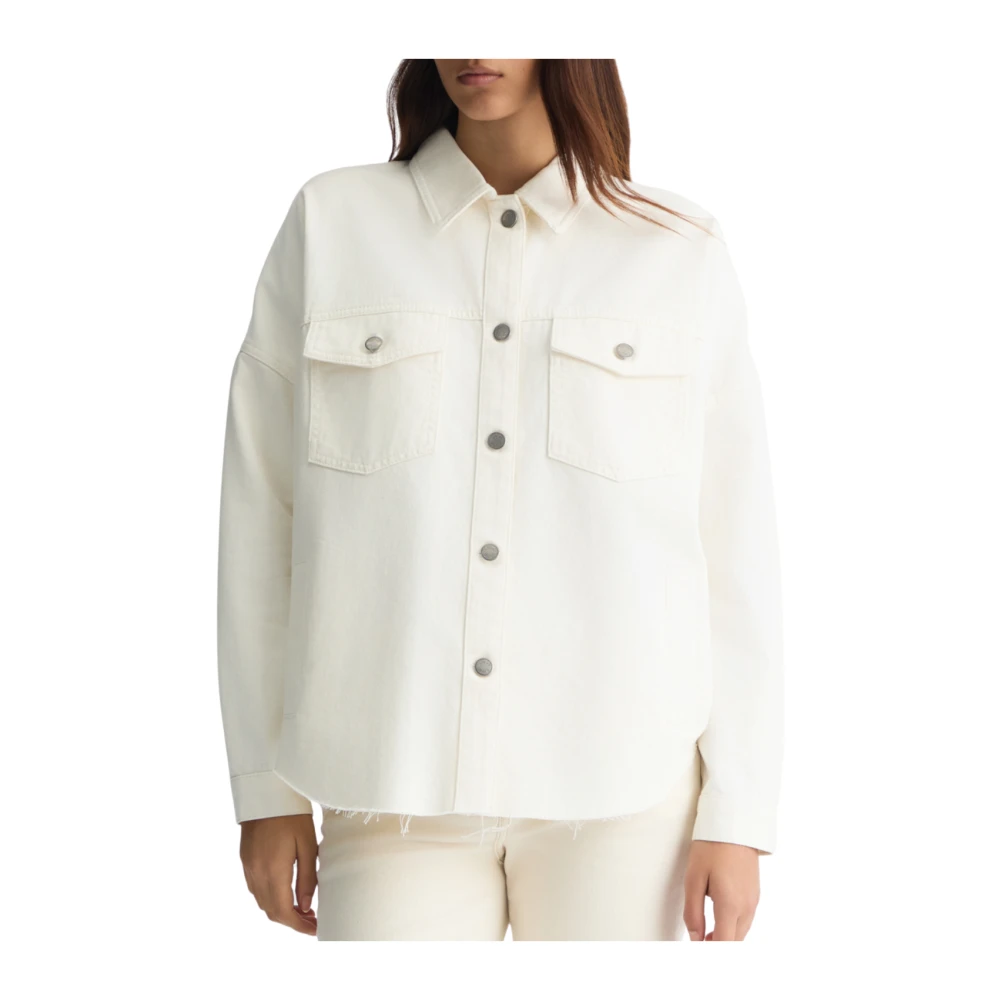 Liu Jo Witte Wollen Jas White Dames