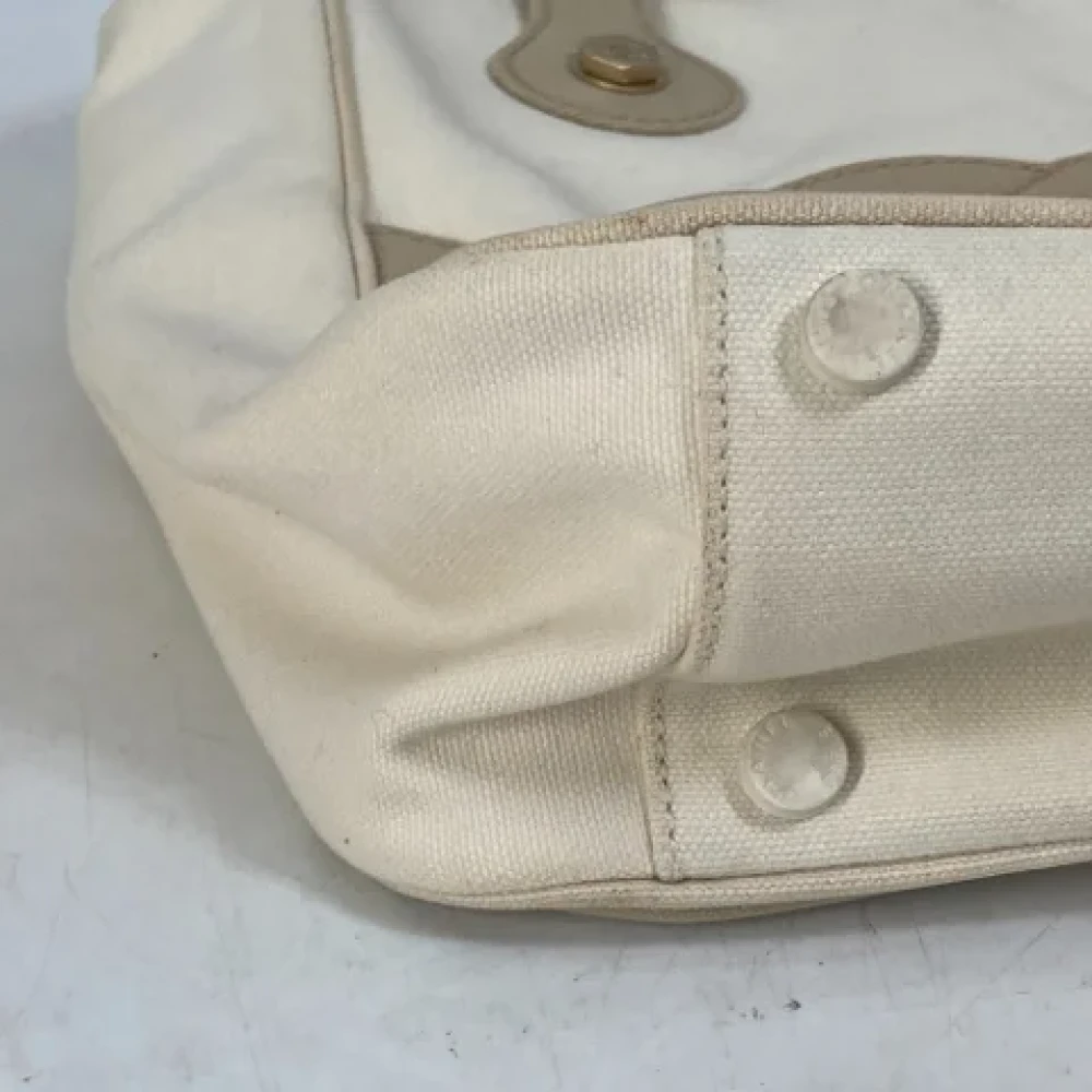 Chanel Vintage Pre-owned Canvas totes Beige Dames