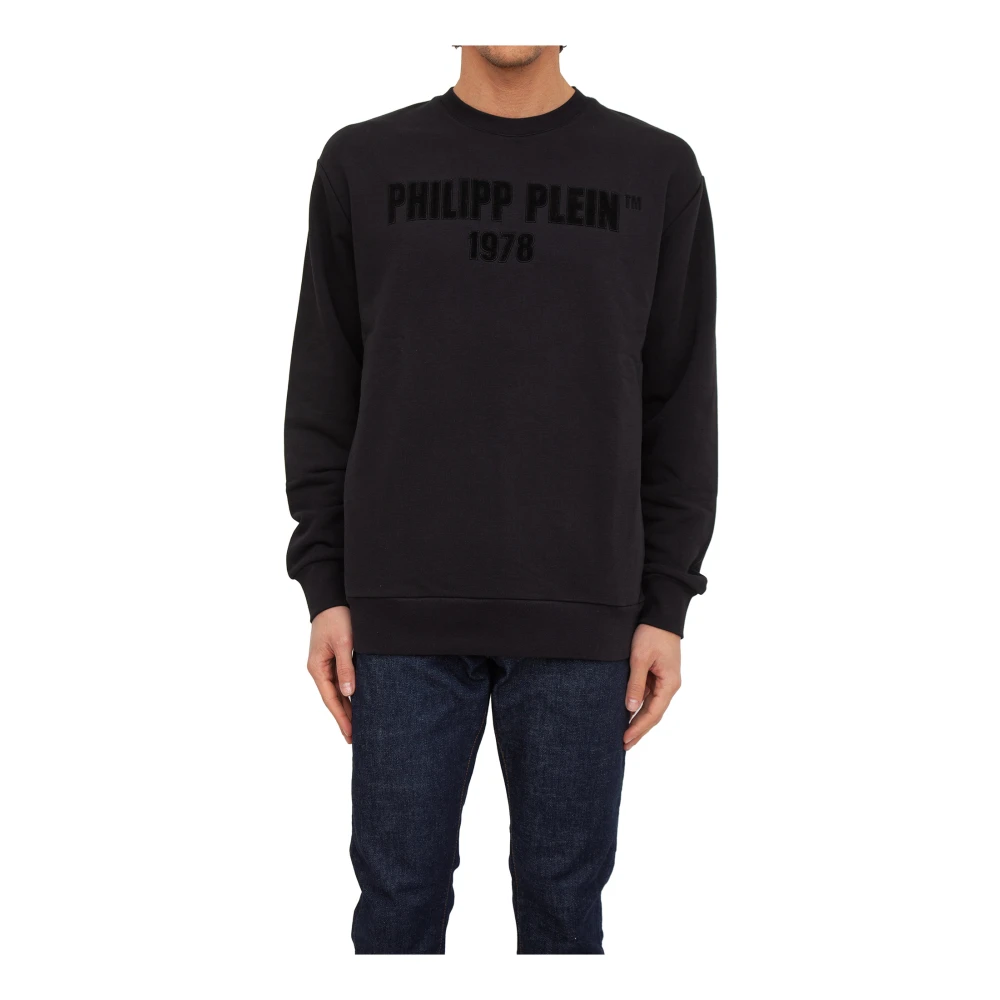 Philipp Plein Men's Black Sweatshirt With 1978 Logo - Sweatshirts - 2XL - Sweatshirts & Hoodies