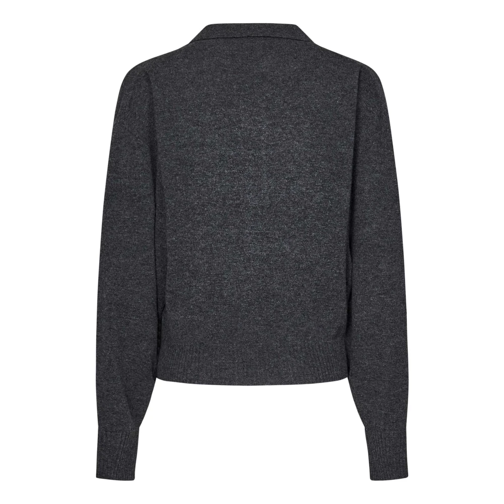 pinko Grijze V-hals Wol Kasjmier Trui Gray Dames