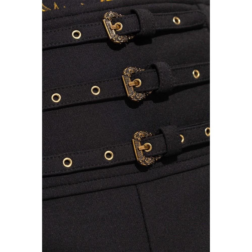 Versace Jeans Couture Broek met strepen Black Dames