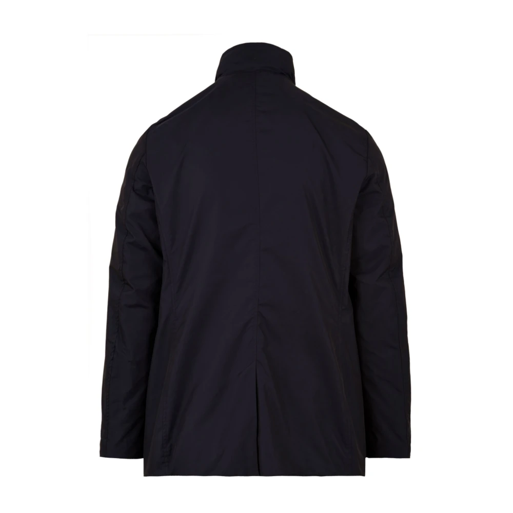 Moorer Blauwe Bernini-KM Jas voor Heren Blue Heren