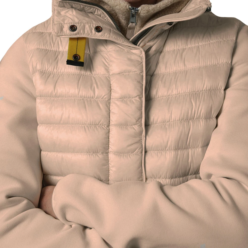 Parajumpers Lorita Hybride Vest met Capuchon Beige Dames