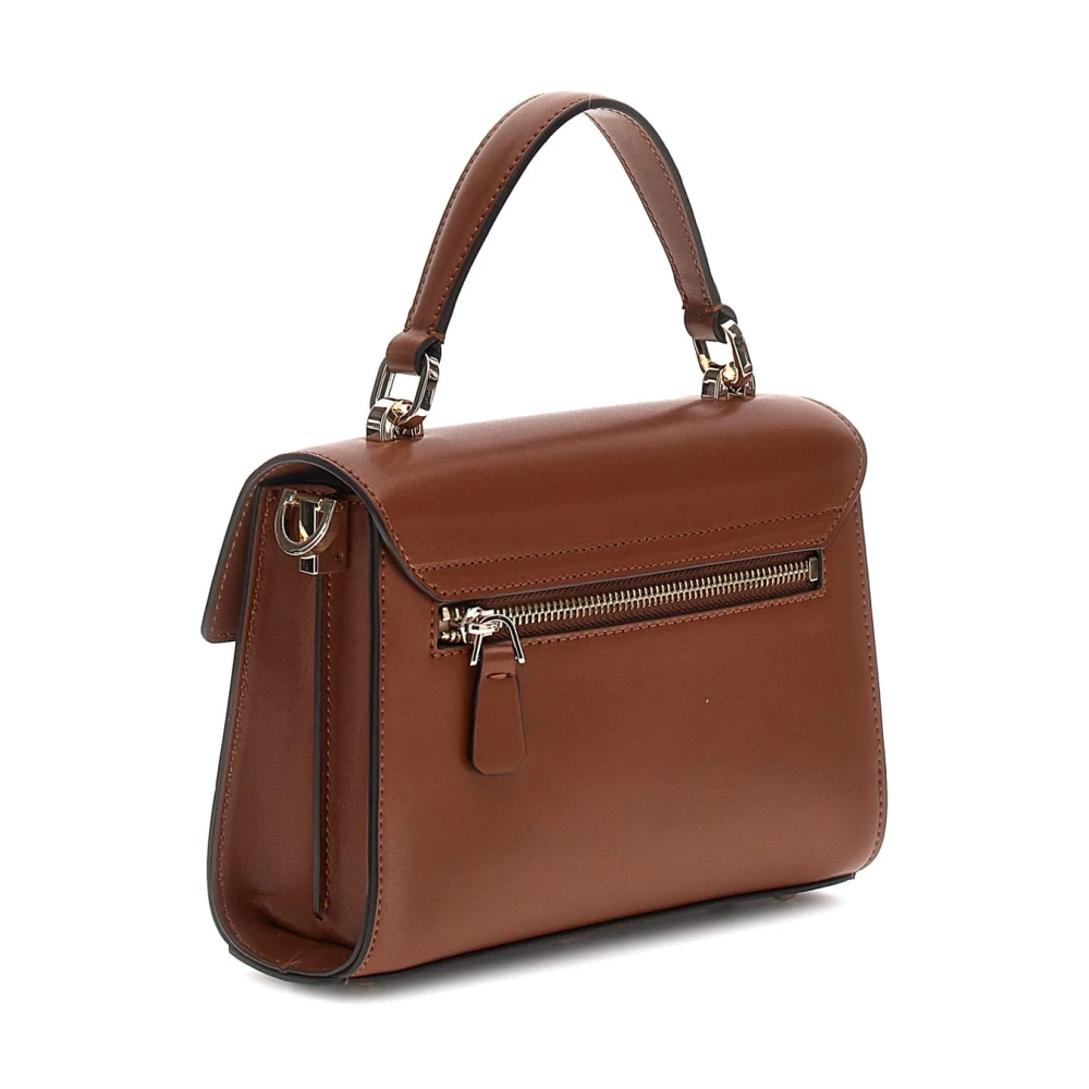 Guess Eco Mietta Schoudertas Cognac Brown Dames